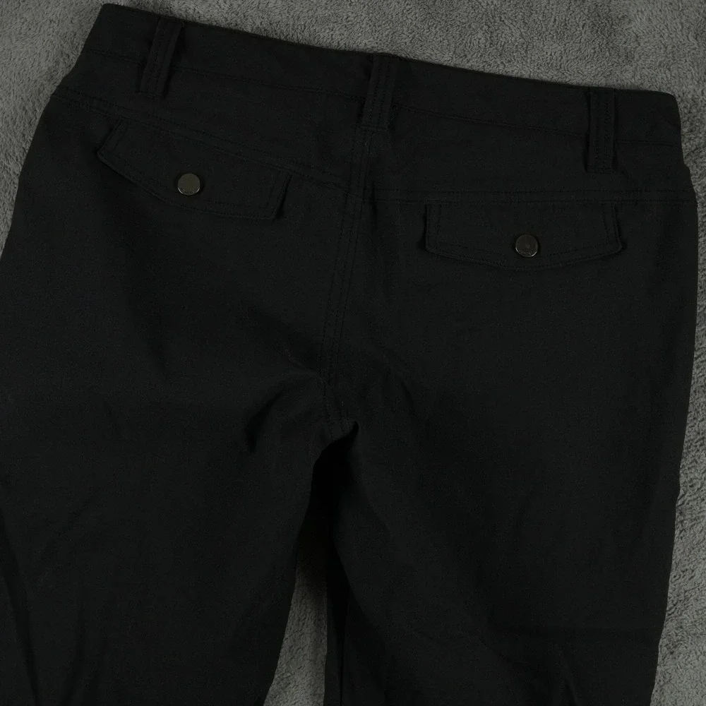 Athleta Trekkie‎ Hike Pants Women 6 Black Hiking Outdoor Technical Straight Leg